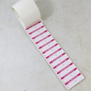 MQC205, Calibration Labels, Book of 130