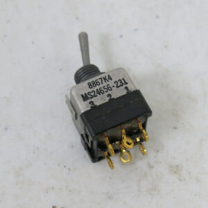 MS24656-231, Toggle Switch, 2PDT, ON/OFF