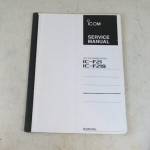 Icom, IC-F21/S, UHF FM Transceiver Service Manual
