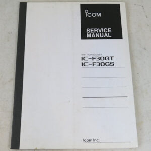 Icom, IC-F30GT/GS, VHF Transceiver Service Manual