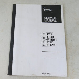 Icom, IC-F11, F11S, F11BR, F12, F12S, VHF Transceiver Service Manual