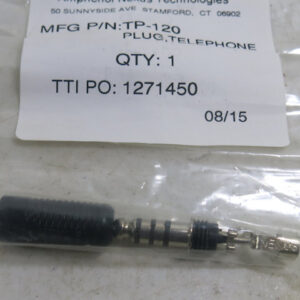TP120, TELEPHONE PLUG INLINE 4 CONDUCTOR