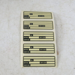 76100496-001, Label, Identification